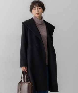 ウールカシミヤビーバー フーデット コート / 23区 L | ファッション