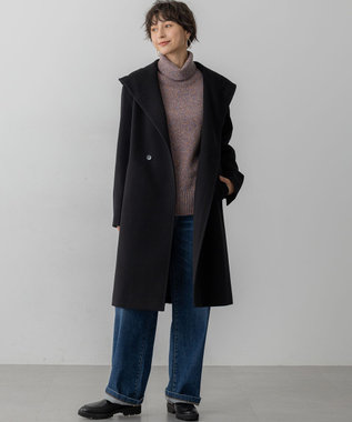 ウールカシミヤビーバー フーデット コート / 23区 L | ファッション