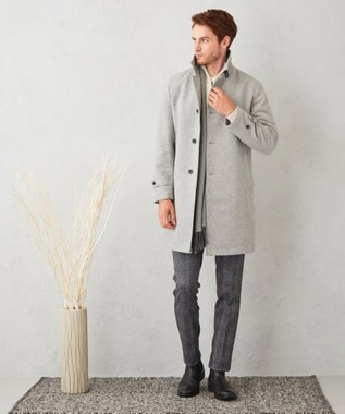 JAPAN FABRIC】アンゴラミックスカルゼ コート / JOSEPH ABBOUD
