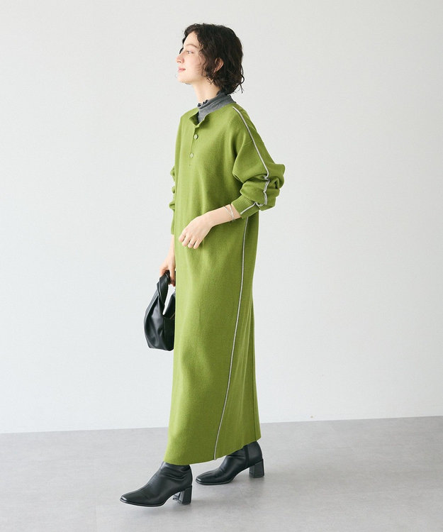 ワンピース ecmile. FLAIR ARTISAN KNIT ONE-PIECE one-piece