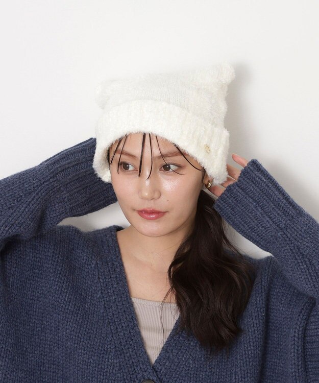 PAUL&JOE ACCESSOIRES(ポール&ジョー)ネコミミ シャギー ニット帽