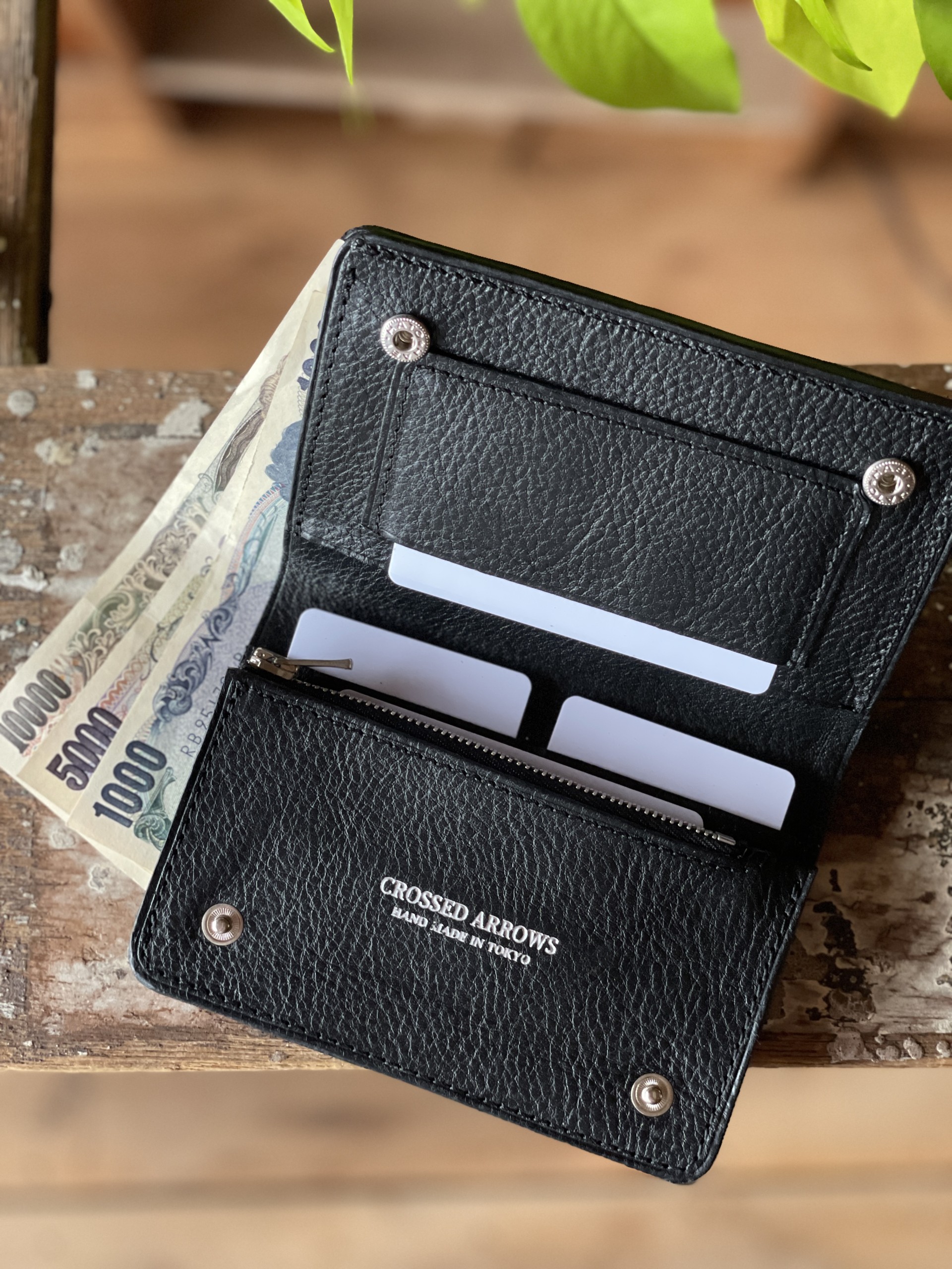 クロコダイルレザー トラッカーズ ウォレット/ クロコダイルt