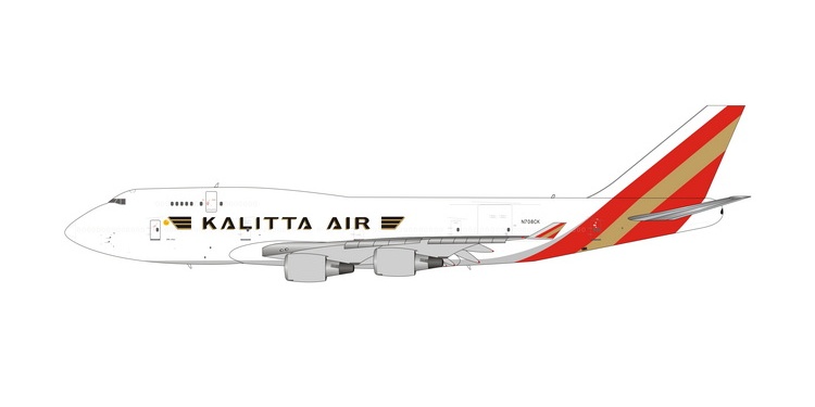 04518 Phoenix Kalitta Air / カリッタ航空 B747-400 N708CK 1:400 お