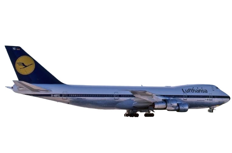 ルフトハンザ航空 Airlinertags B747-400M 国旗赤色カット