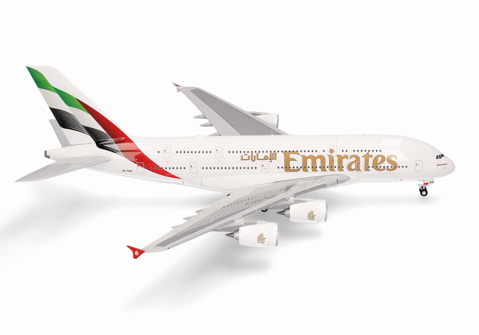 572927 Herpa Emirates / エミレーツ航空 A380 A6-EOG new colors 1