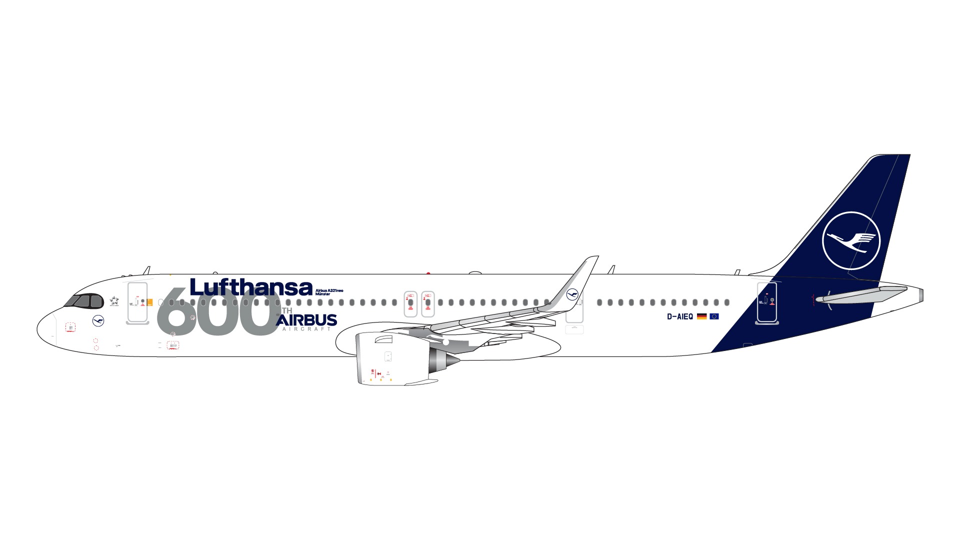 GJDLH2238 GEMINI JETS Lufthansa / ルフトハンザドイツ航空 600th