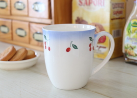 マニー 陶器 チェリーシリーズ － フレンチカントリーのバラ柄、レース