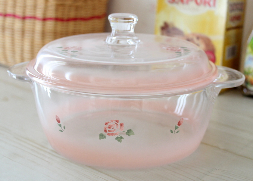 マニー 耐熱ガラス レンジ専用キャセロール － フレンチカントリーの