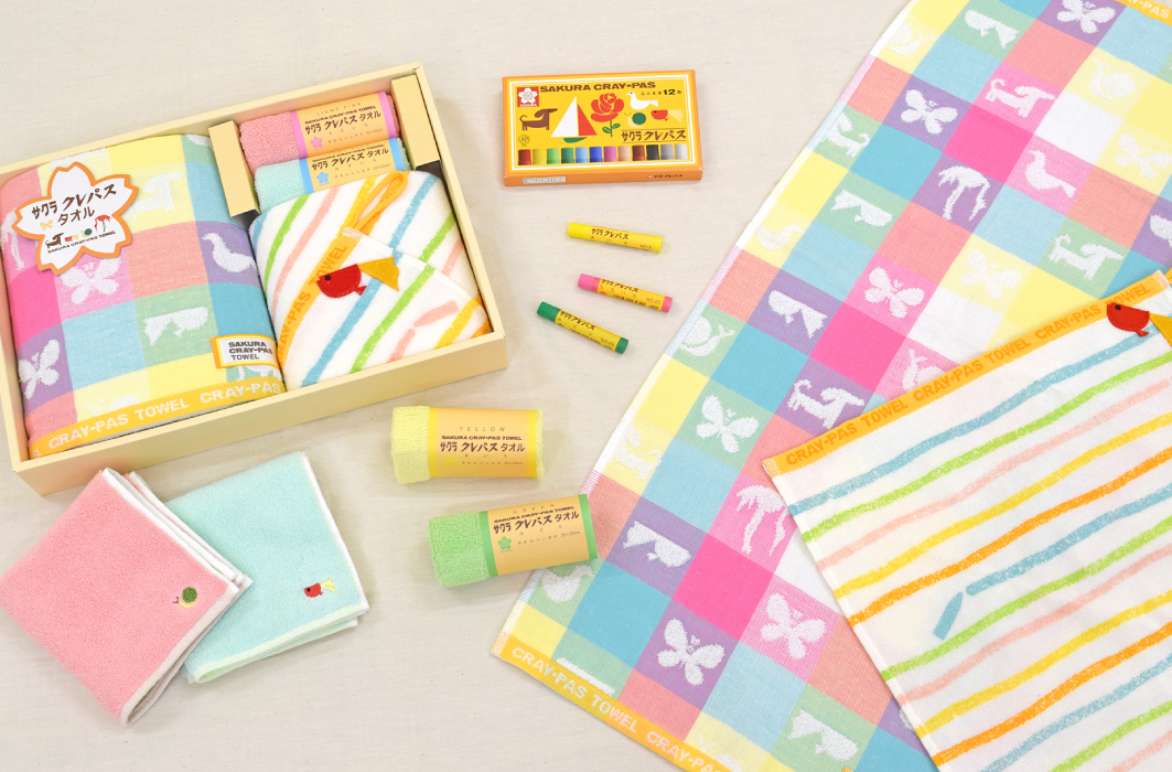 タオルセット クレパスタオル 4枚セット | サクラクレパス OFFICIAL SHOP