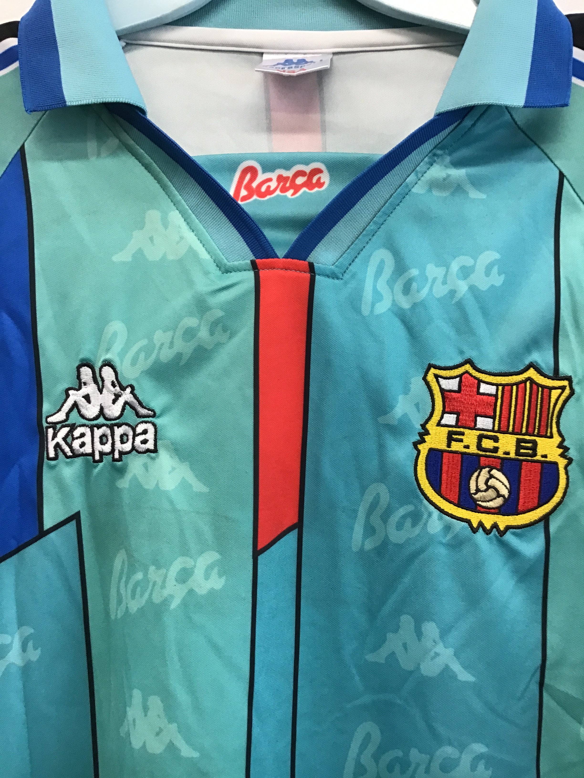 Kappa FCB Barca Figo #7 Jersey Shirt, Size L – Crazyrichardsoldit