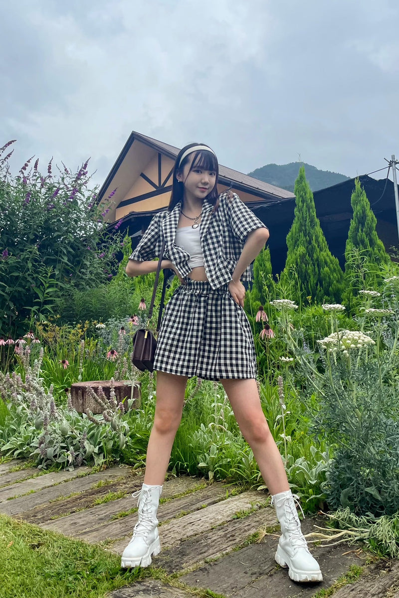 モノトーンギンガムチェックセットアップ DPB01021 – CRAMMY