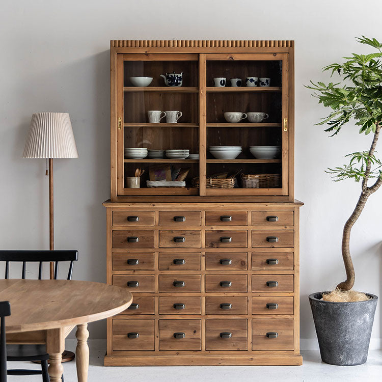 関家具 クラッシュゲート 食器棚 キャビネット ヴィンテージ カップ