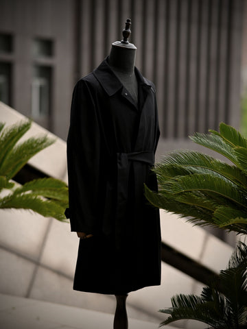 Men's Balmacaan Coat Black – Crush on Retro