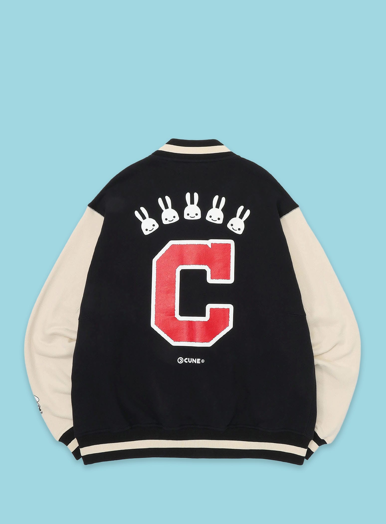 犬と人 人のスウェットスタジャン BIG C｜ウサギがいる｜CUNE ONLINE STORE