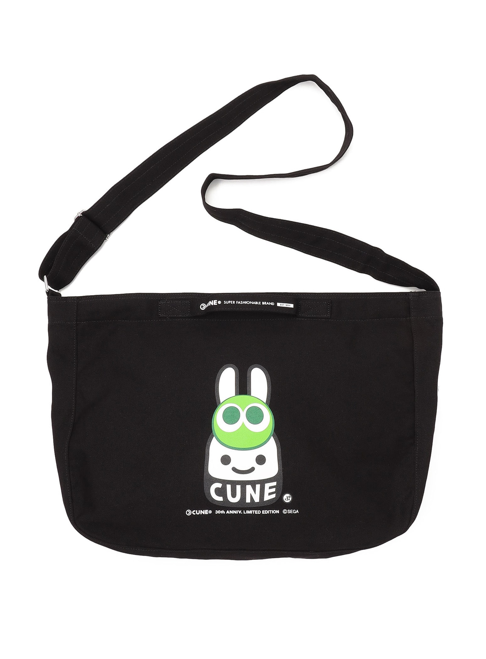 30th ANNIV プリント2WAYバッグ みどりぷよとCUNEウサギ｜ウサギがいる