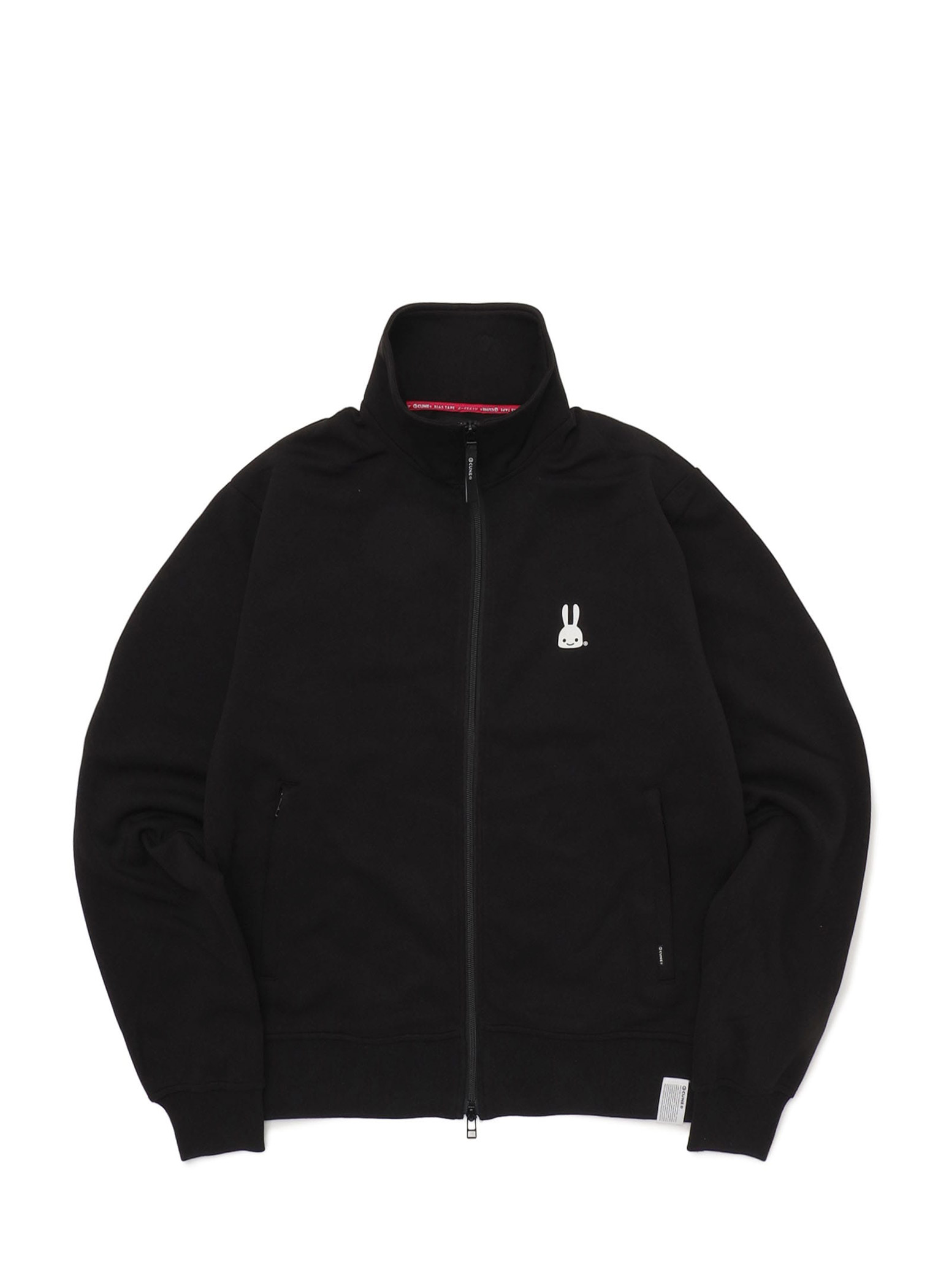スタンドジップジャージ 文字｜ウサギがいる｜CUNE ONLINE STORE