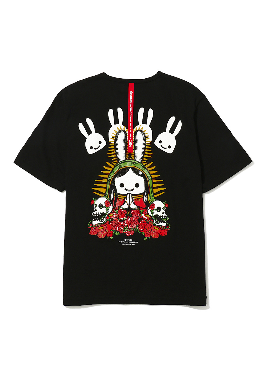 ちょっといいTシャツ 19A1 バラとウサギ｜ウサギがいる｜CUNE ONLINE STORE