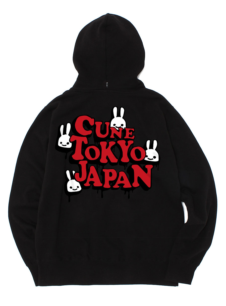 CUNE 復刻ZIPパーカー CUNE TOKYO JAPAN｜ウサギがいる｜CUNE ONLINE STORE