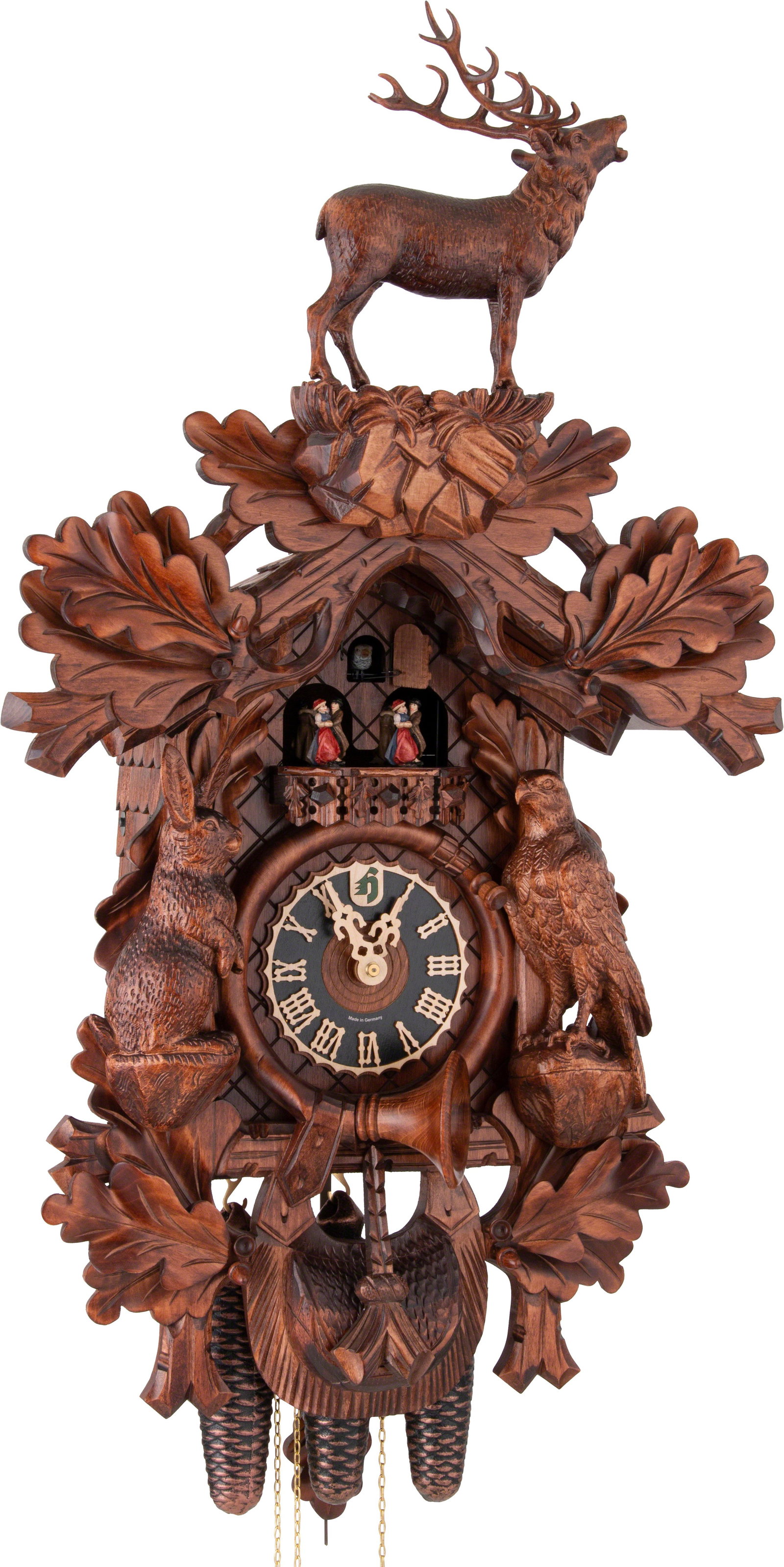 Cuckoo Clock Cologne - 8 Day Carved 80cm - Hönes | Cuckoo-Palace