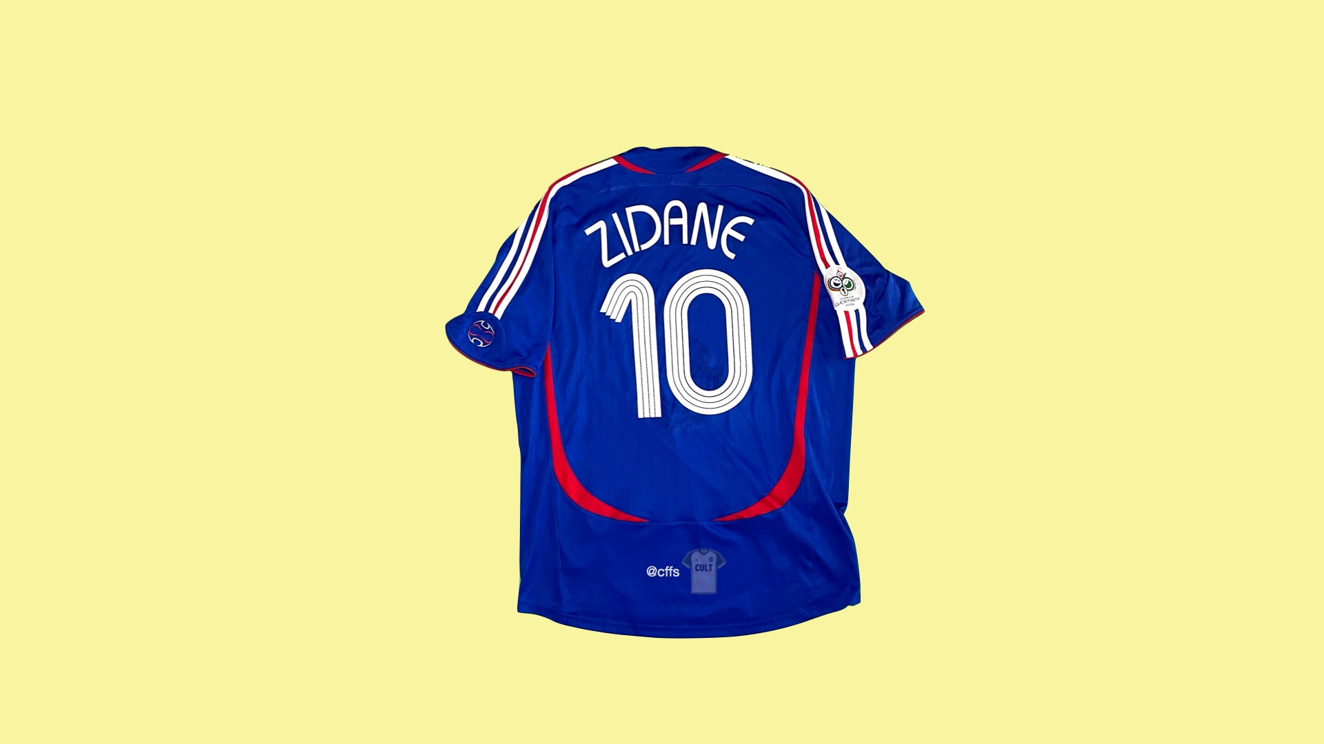 France 2006 World Cup Adidas Jersey – Zidane #10 Home Kit – Cult