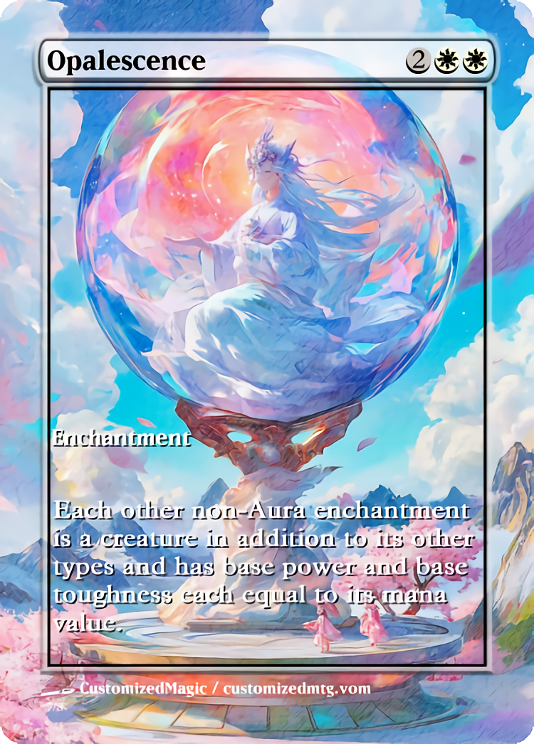 Opalescence 4枚 オパール色の輝き mtg オパール色の輝き/Opalescence