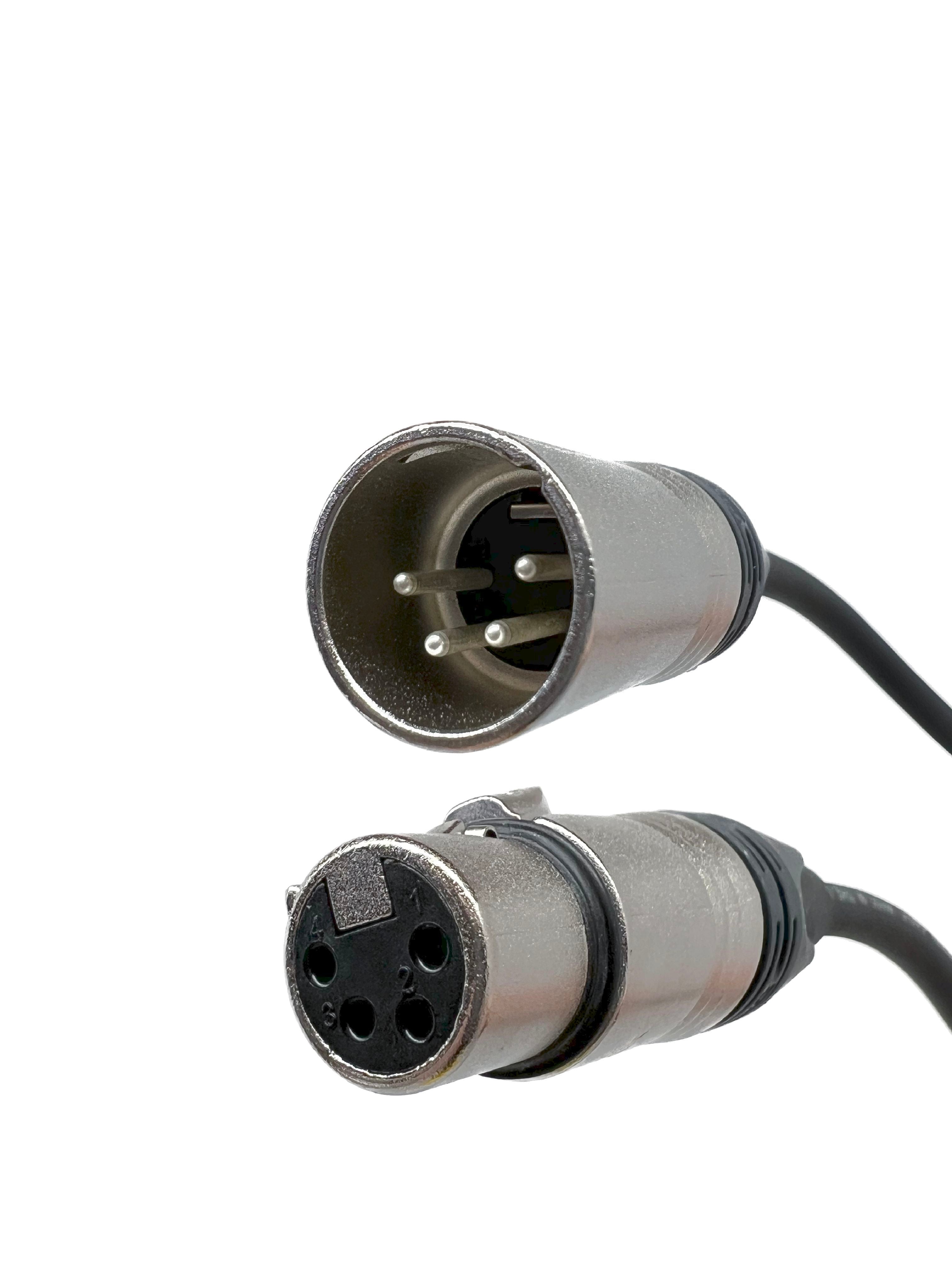 4-Pin XLR Canare Quad L-4E6S Cable - Male to Female – Custom Cable