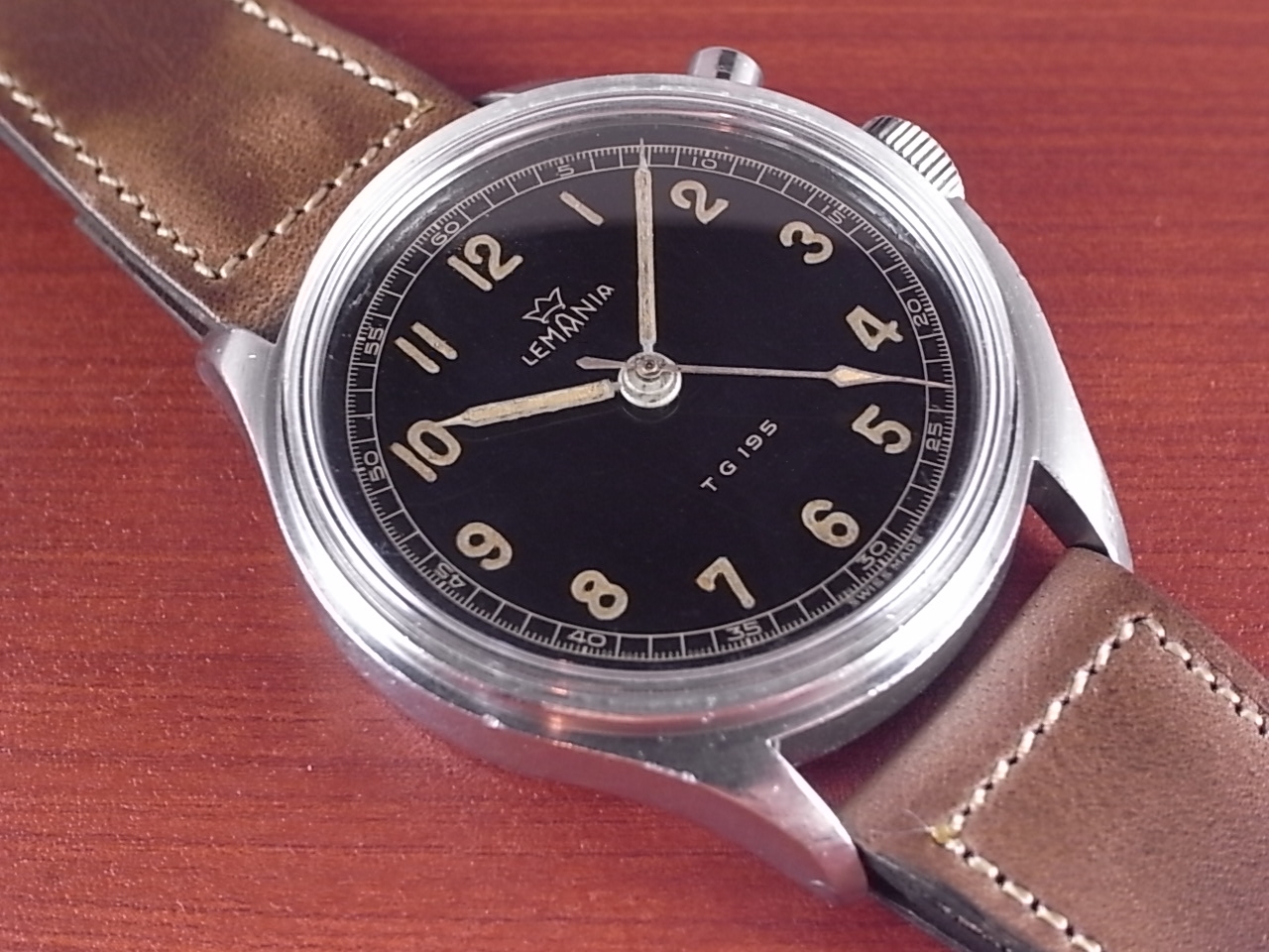 レマニア TG195 スウェーデン軍 初期タイプ ブラックミラーダイアル