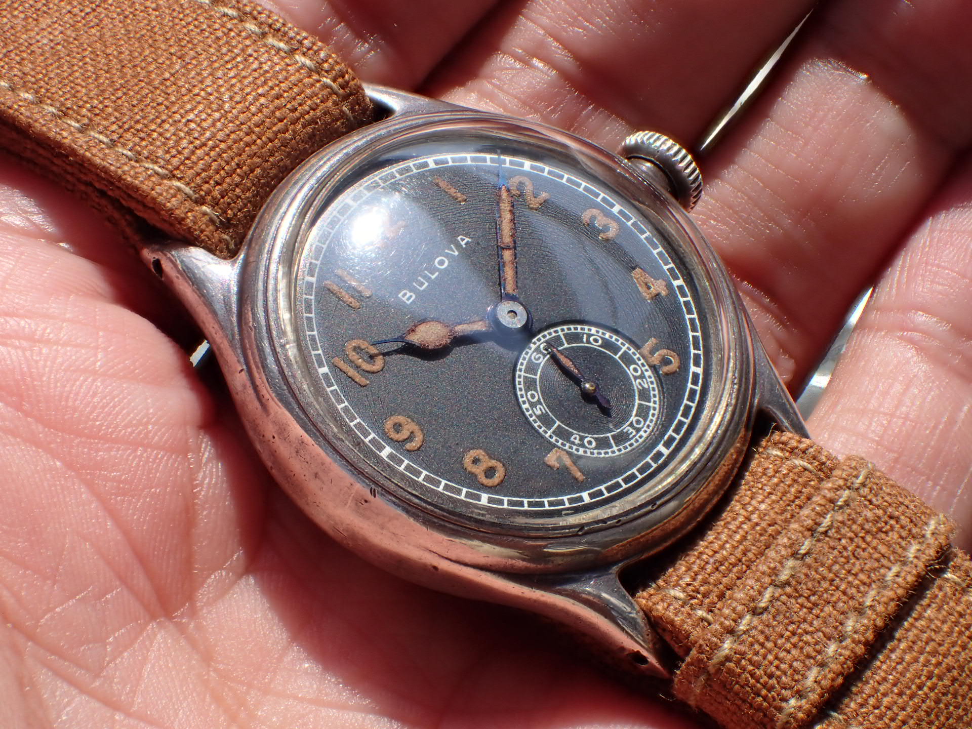 ブローバ アメリカ陸軍 OF シルバーケース 1940年代 | VINTAGE WATCH