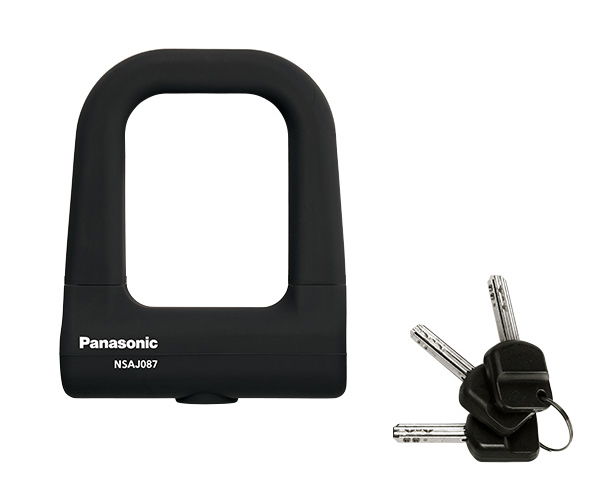 シリコンカバー採用ミニU型ロック NSAJ087-B・M｜錠前｜アクセサリー