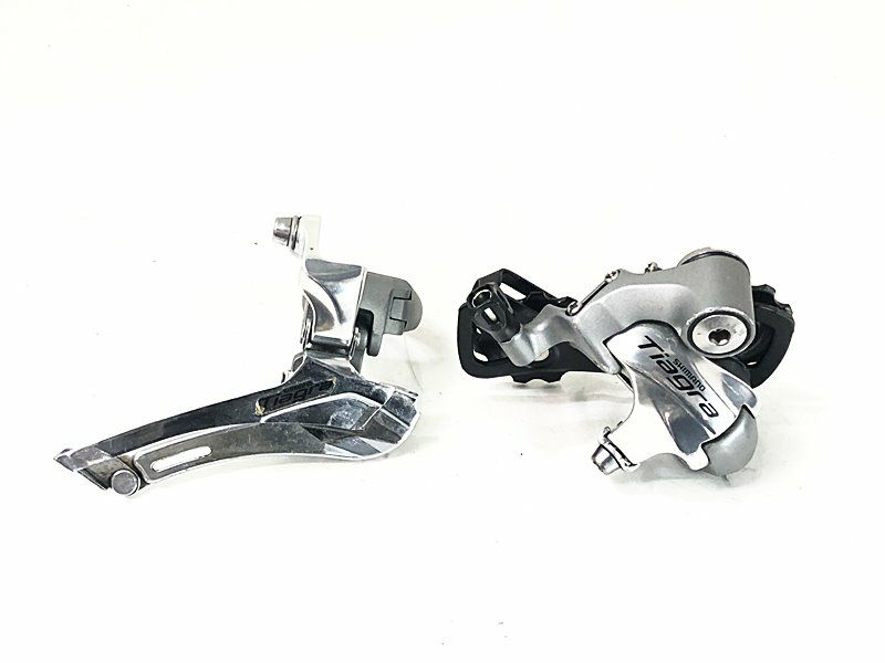 シマノ ティアグラSTI☆2x10☆動作品☆ドロップハンドルオマケ 楽天