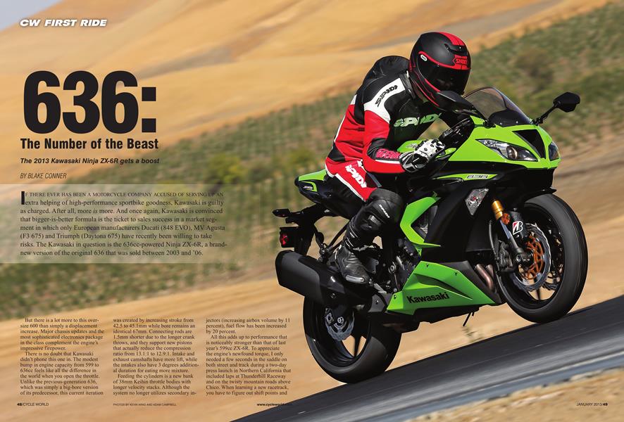 636: the Number of the Beast | Cycle World | JANUARY '13