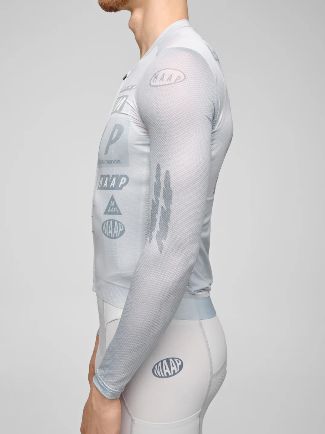 MAAP Drome Pro Air LS Jersey 3.0 Ice Gray｜メンズ長袖サイクル