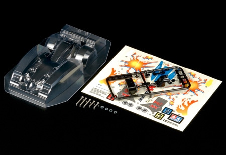 タミヤ ミニ四駆グレードアップパーツ トライダガーXX クリヤーボディ