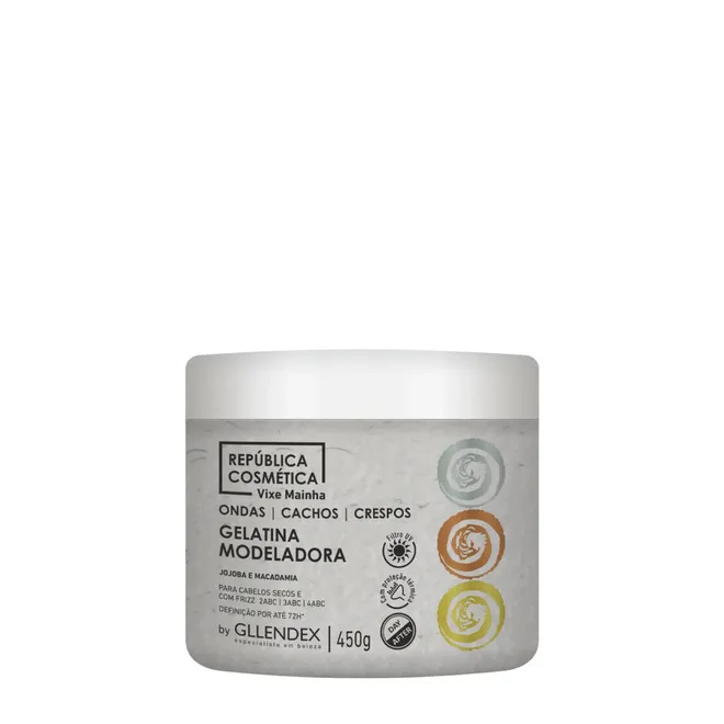 Gelatina Modeladora Gllendex República Cosmética Vixe Mainha 450G -