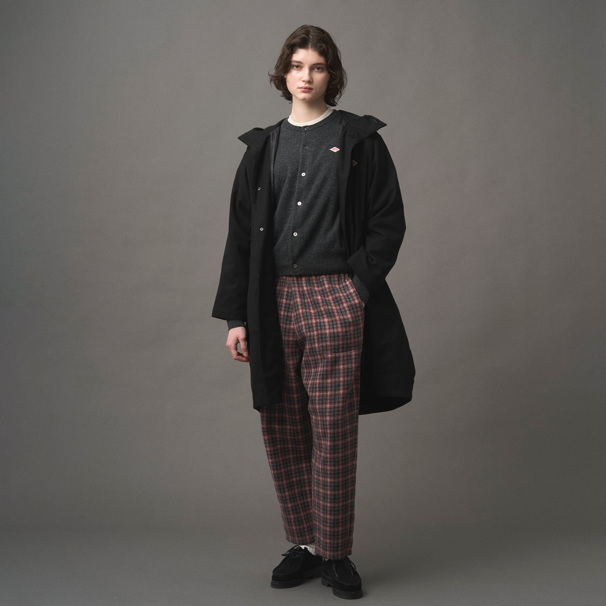 DANTON WOMEN'S WOOL LIKE INSULATION HOODED COAT