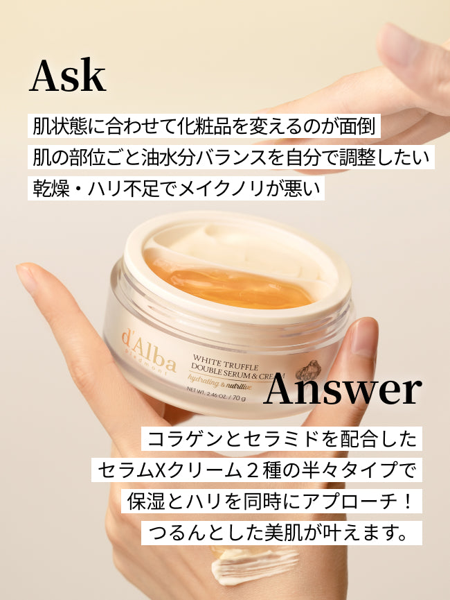 ホワイトトリュフ ダブルセラムアンドクリーム (70g)