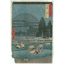 歌川広重による浮世絵「「六十余州名所図会」「伯耆 大野大山遠望」」