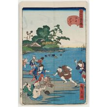 歌川広景による浮世絵「「江戸名所道外盡」 「十二」「洲崎の汐干」」