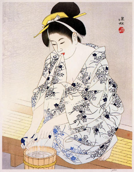 伊東深水 真筆作品 裸婦像1 伊東深水 真筆作品 裸婦像1 伊東深水 真筆
