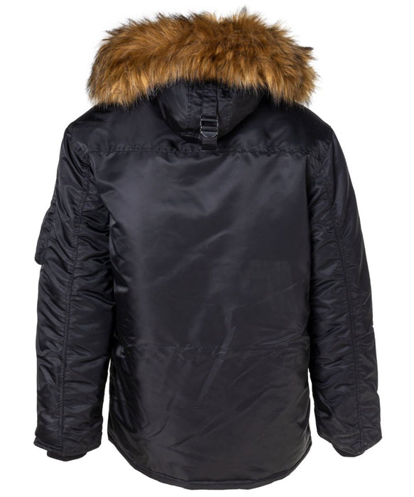 Schott NYC Men's Nylon Flight Satin N-3B Jacket - Black — Dave's