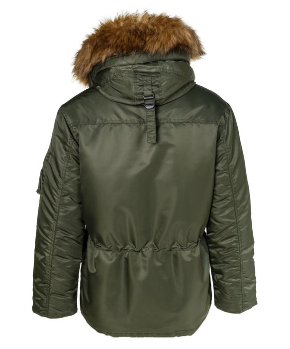 Schott NYC Men's Nylon Flight Satin N-3B Jacket - Olive — Dave's