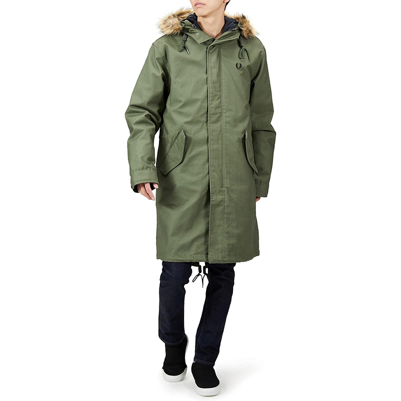 FRED PERRY』 モッズコート ライナー付き ボア 2way カーキ M 【公式通販】