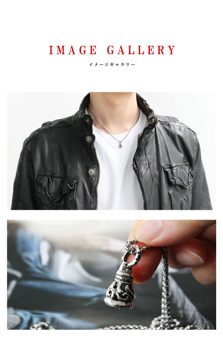 SILVER925 ネックレス ベル pe034