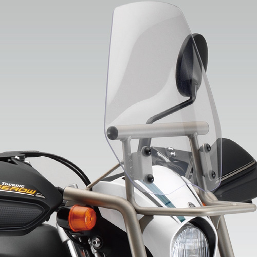 ダートバイクプラスブログ|セローのスクリーンはどっちがいいんだい