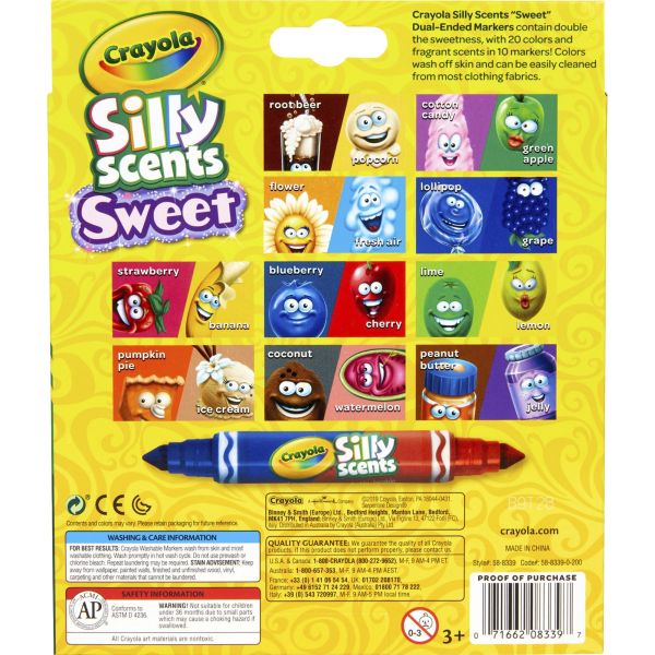 Crayola Silly Scents Sweet Dual-Ended Markers | OfficeSupply.com