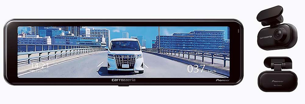 パイオニアがデジタルミラー型ドライブレコーダー新製品 370万画素