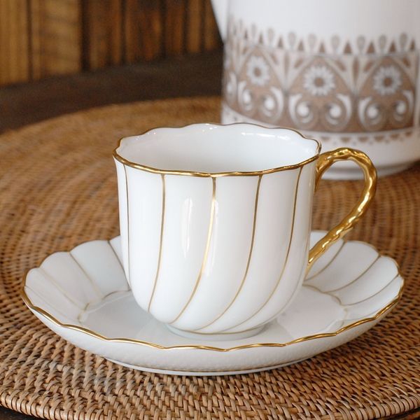 ノリタケ ダイヤモンドコレクション オーバルカップ＆ソーサー 未使用
