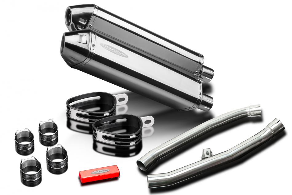 Slip-On Exhaust Set with TriOval 304 Stainless Steel 17-inch