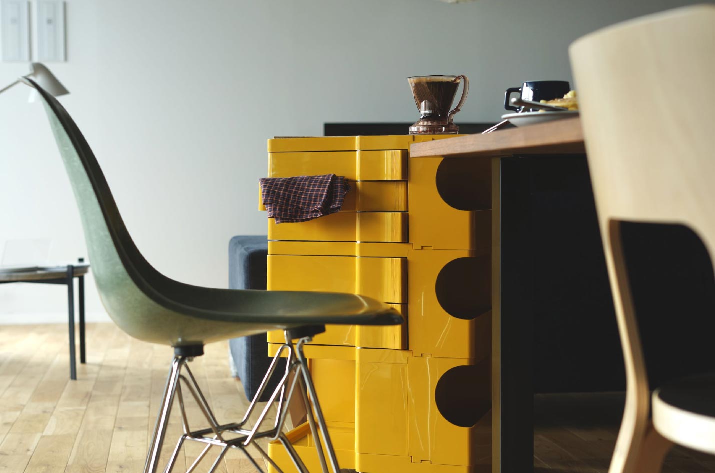 クリアランスセール】ボビーワゴン 3段5トレイ ハニー