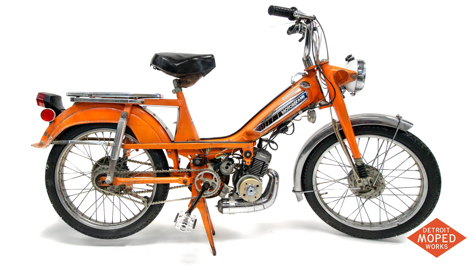 1977 Orange Motobecane 50VL with full motor rebuild and new
